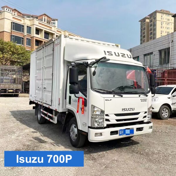 Second-hand box truck Isuzu KV100