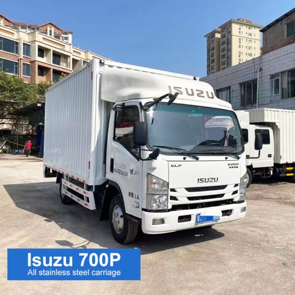 Second-hand box truck Isuzu KV100