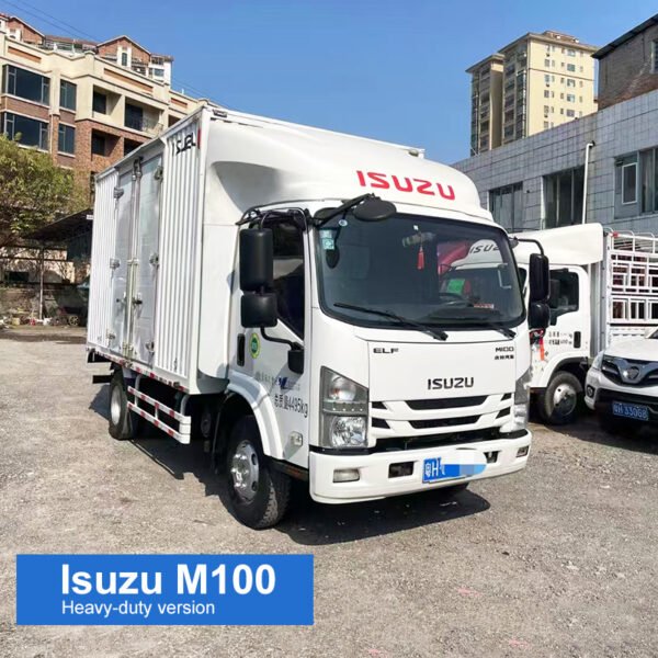 Second-hand box truck Isuzu M100 heavy-duty version