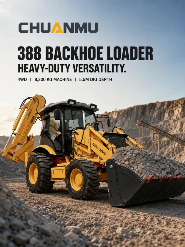 388 Chuanmu brand new backhoe loader