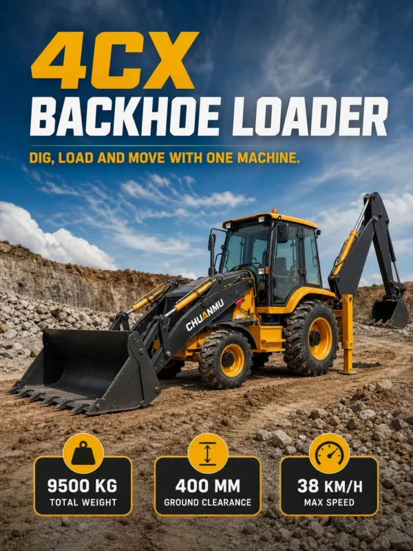 01-chuanmu-4cx-backhoe-loader-main 4CXChuanmu brand new backhoe loader