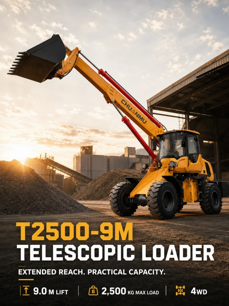 01-chuanmu-t2500-9m-telescopic-loader-main T2500-9M-Chuanmu-telescopic-loader-webp