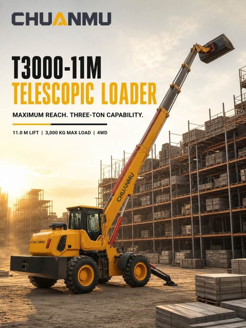 01-主图 Brand new 11-meter telescopic boom forkliftT3000-11M