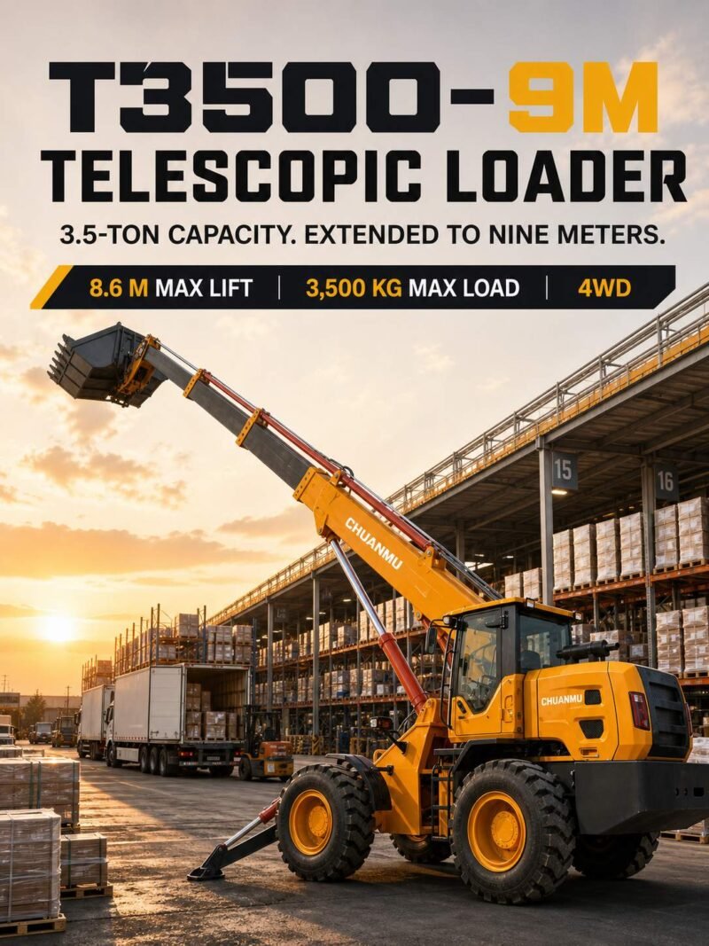 01-主图 Brand new9-meter telescopic boom forkliftT3500-9M