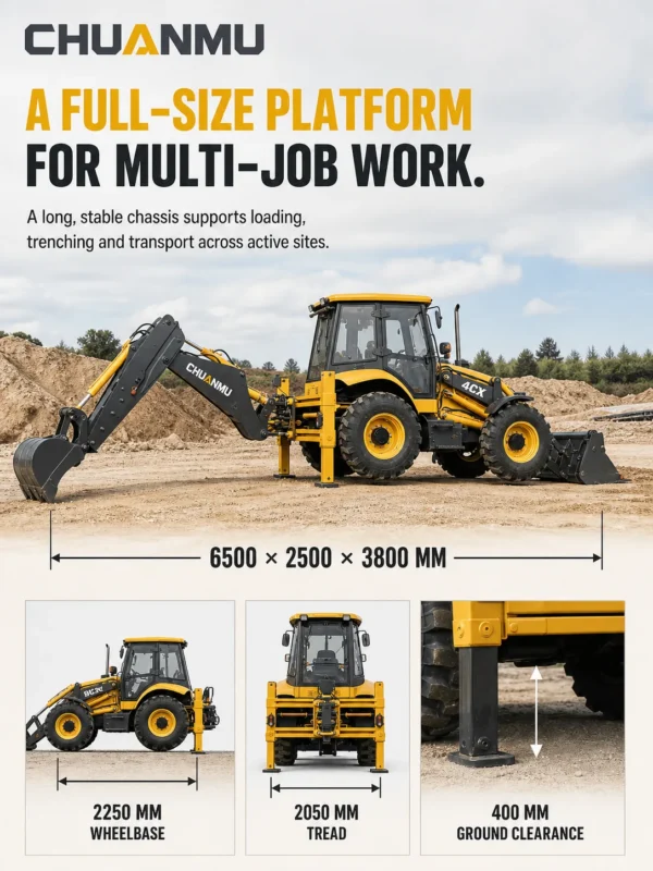 02-chuanmu-4cx-backhoe-loader-stable-dimensions 4CXChuanmu brand new backhoe loader
