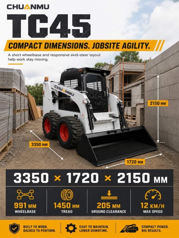 02-紧凑通过 TC45 skid steer loader