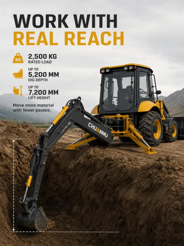 03-chuanmu-3cx-backhoe-loader-specifications-performance 3CX Chuanmu brand new backhoe loade