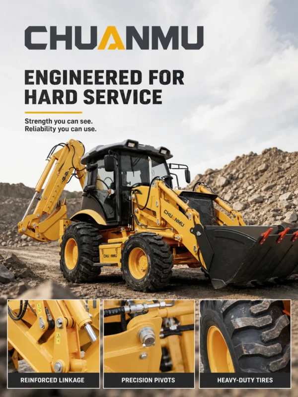 388 Chuanmu brand new backhoe loader