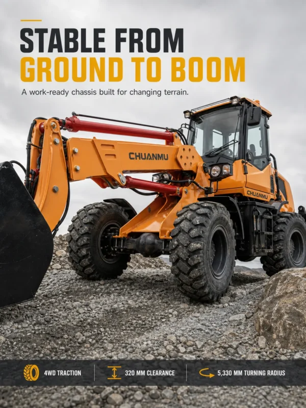 04-chuanmu-t2500-7m-telescopic-loader-stable-chassis T2500-7M-Chuanmu-telescopic-loader-webp