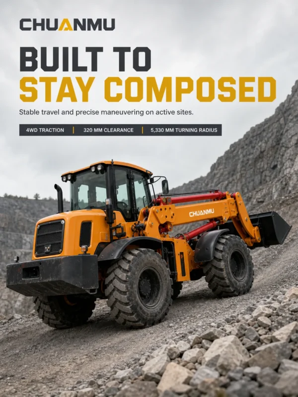 04-chuanmu-t2500-9m-telescopic-loader-stable-chassis T2500-9M-Chuanmu-telescopic-loader-webp