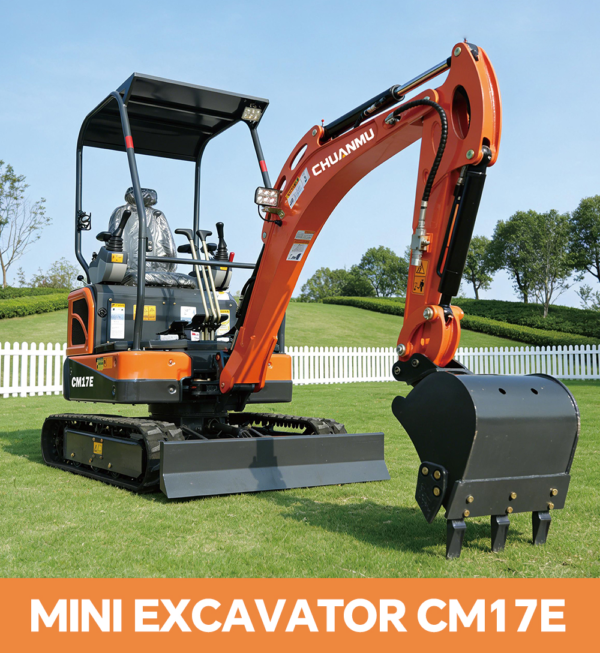 05-chuanmu-cm17e-mini-excavator-product-introduction Small 3-10 ton mini excavators for gardens and landscaping