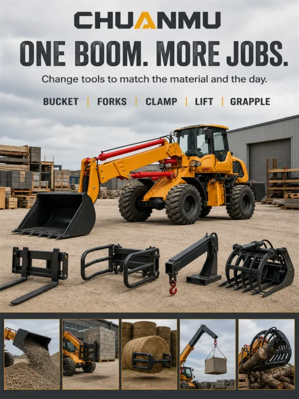 06-chuanmu-t2500-7m-telescopic-loader-attachments-versatility T2500-7M-Chuanmu-telescopic-loader-webp