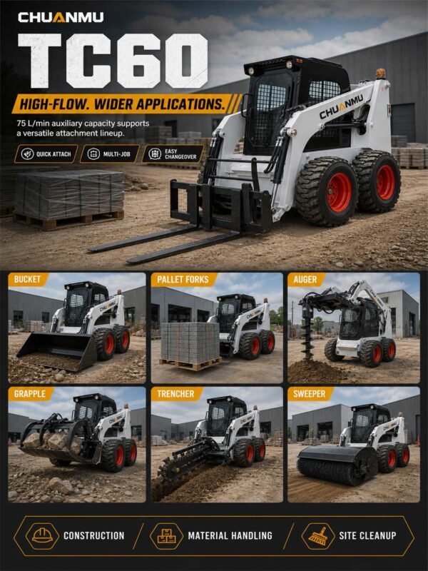 06-属具扩展 TC60 skid steer loader