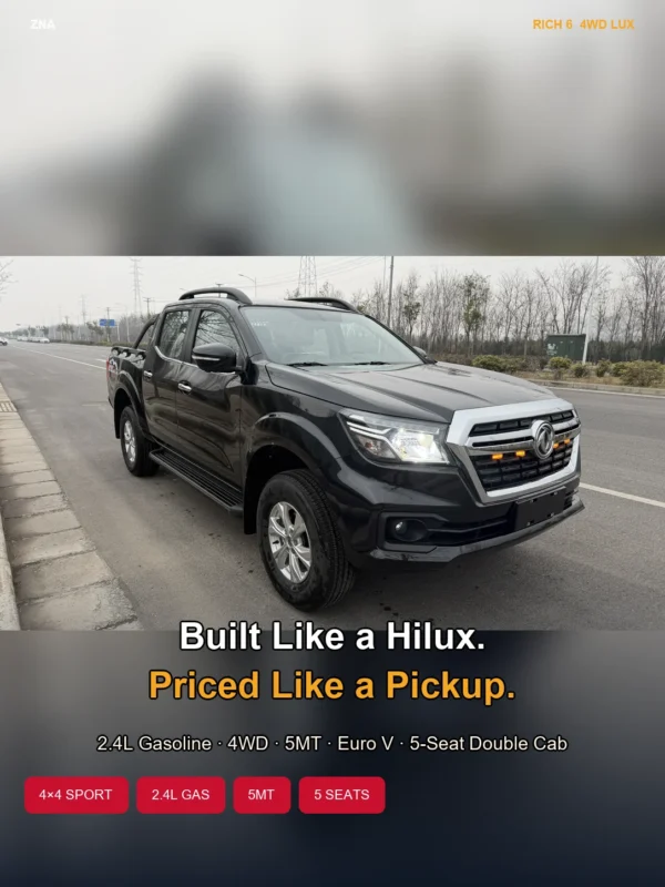rich6_gas_01_hero Dongfeng Pickup Ruiqi 6 Manual Gasoline Version