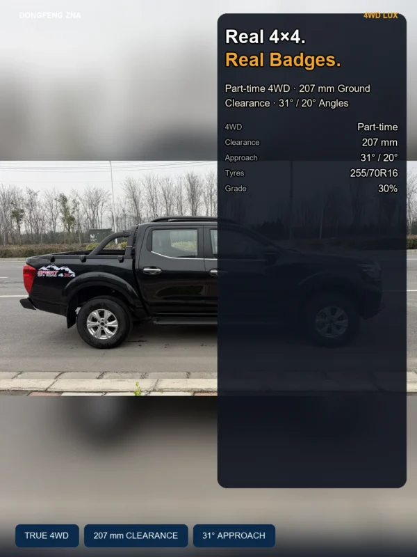 rich6_gas_02_4x4 Dongfeng Pickup Ruiqi 6 Manual Gasoline Version