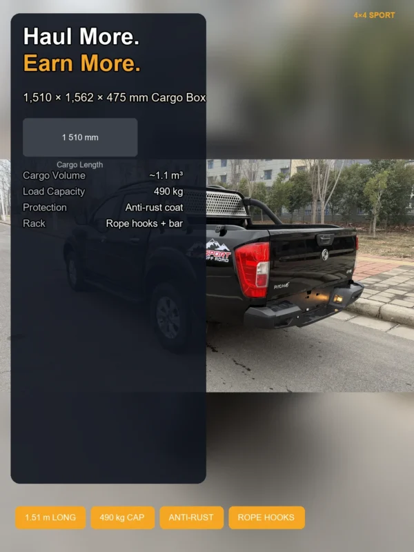rich6_gas_04_cargo Dongfeng Pickup Ruiqi 6 Manual Gasoline Version